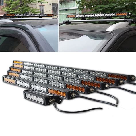 Car Led Light Bar 7 13 20 26 31 38 44 50 56 Inch 270W White Amber Combo ...