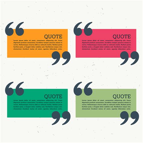 colorful set of four quotation marks - Download Free Vector Art, Stock ...