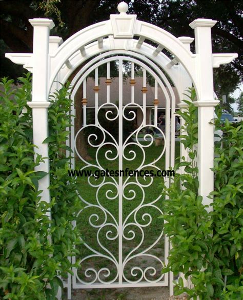 Garden Gates-Walk Thru Gates-Wrought Iron or Aluminum Garden Pedestrian ...