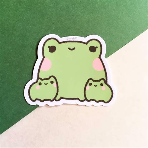 Frog vinyl stickers in 2021 | Frog drawing, Frog art, Vinyl sticker