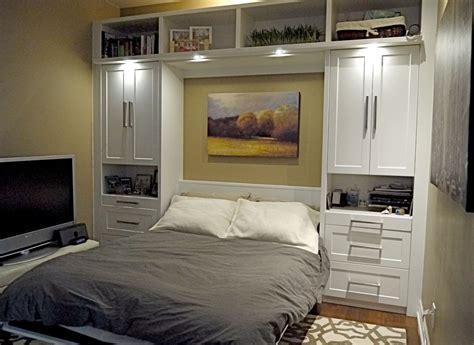 compact murphy bed design ideas with hidden placement built in armoire ...