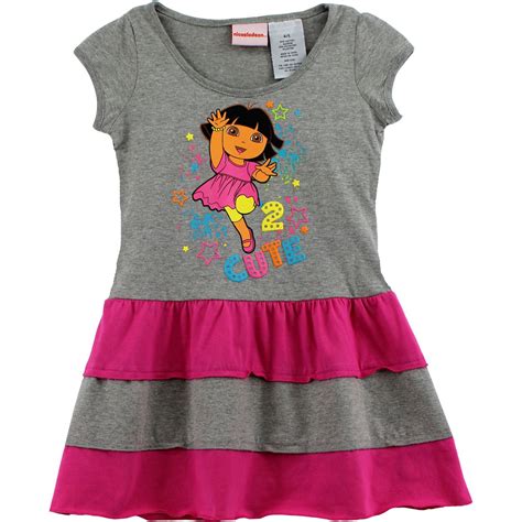 Buy Dora The Explorer Girls Grey Dress 87635023 Online at desertcartUAE