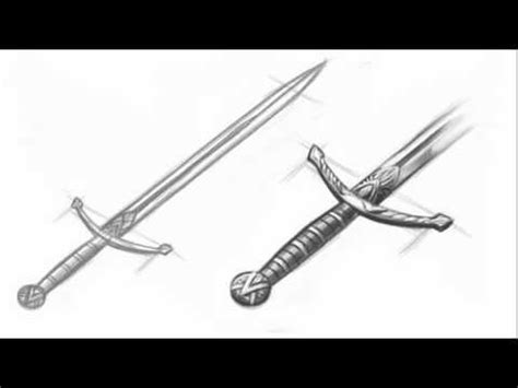 How to Draw a Medieval Sword - YouTube