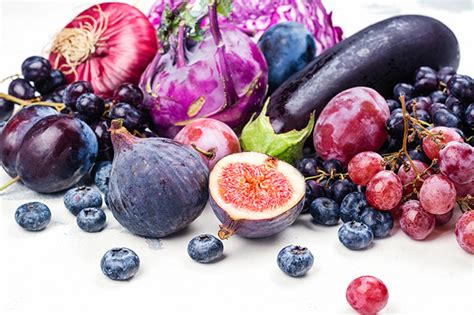 Blueberries, blackberries, grapes, andpomegranates are all known for ...