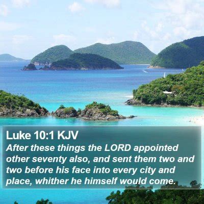 Luke 10 Scripture Images - Luke Chapter 10 KJV Bible Verse Pictures