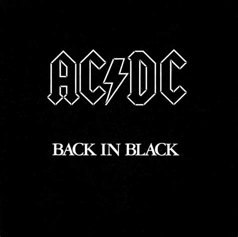 AC DC - Back In Black | Acdc album covers, Acdc, Back to black