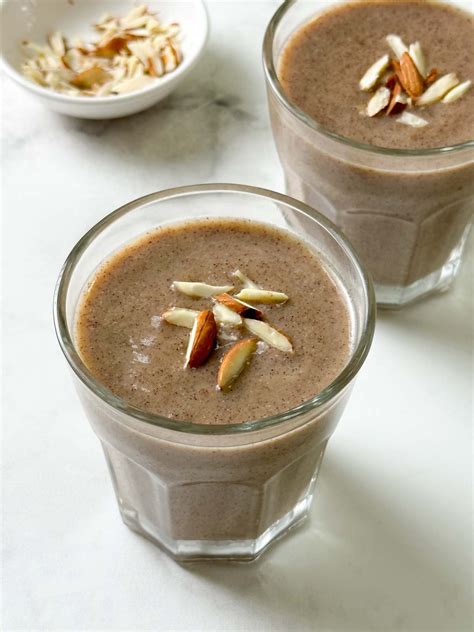 Ragi Malt (Ragi Porridge) - Indian Veggie Delight