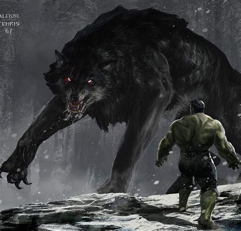 Hulk & Fenris | Hulk artwork, Hulk art, Marvel