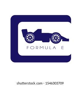 Illustration Formula E Logo Blue Stock Vector (Royalty Free) 1546303709 ...