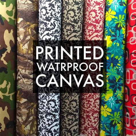 Printed Canvas Fabric Waterproof Outdoor 60" wide 600 Denier by the ...