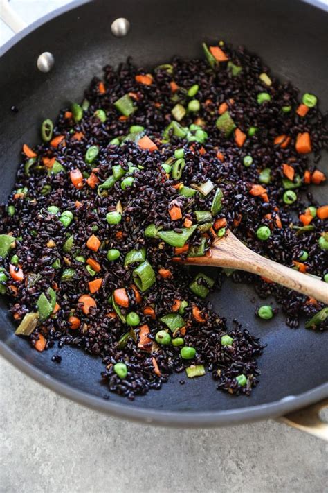 Black Fried Rice Recipe with Snap Peas | Healthy Chinese | Recipe ...