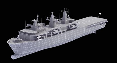 HMS Albion 3D Model $199 - .3dm .3ds .cob .dwg .fbx .flt .obj .wrl .x ...