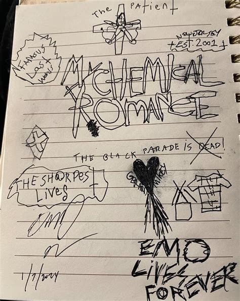 My drawings of MCR logos and other black parade stuff : r/MyChemicalRomance