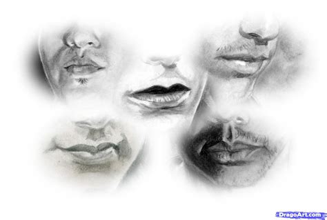 How To Draw Male Lips Smiling | Lipstutorial.org