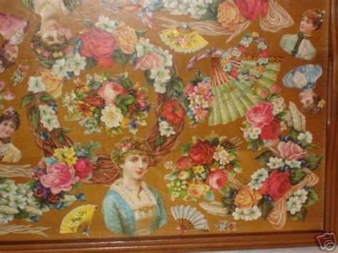 Victorian Decoupage Wooden Bed Serving Tray - STUNNING! | #26481414