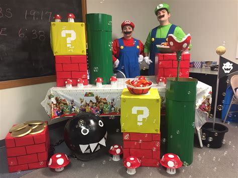 Super Mario Themed Halloween Booth. | Super mario birthday party, Super ...