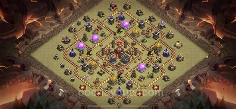 Best War Base TH10 with Link, Anti 3 Stars, Hybrid 2023 - Town Hall ...