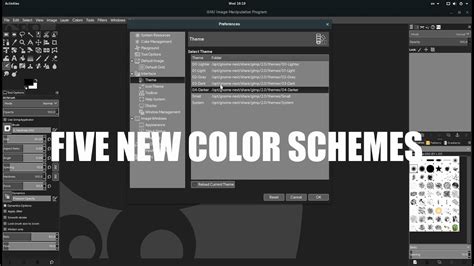 The New Themes of GIMP 2.10 - YouTube
