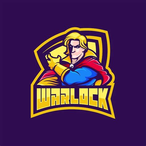 Free Vector | Adam warlock marvel hero comic esport character logo