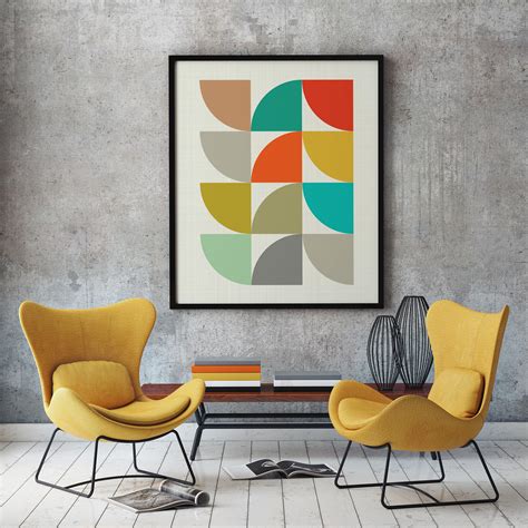 MCM02 - Mid Century Modern Geometric Print