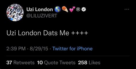 Uzi London should have been his persona name over baby Pluto : r/liluzivert