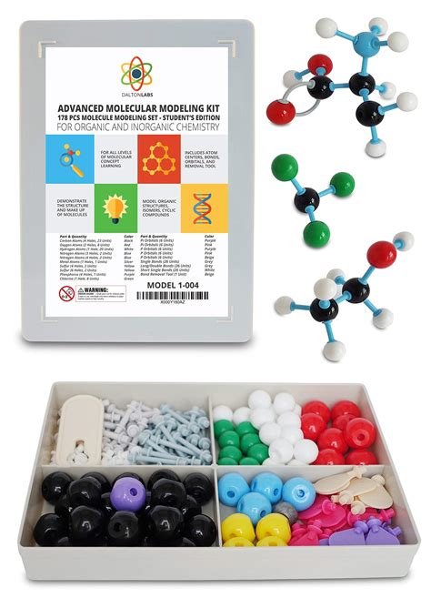 Molecular Model Kit with Molecule Modeling Software and User Guide ...