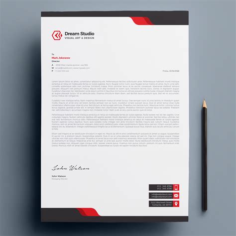 Create Professional Looking Letterhead Samples - Free Sample, Example ...