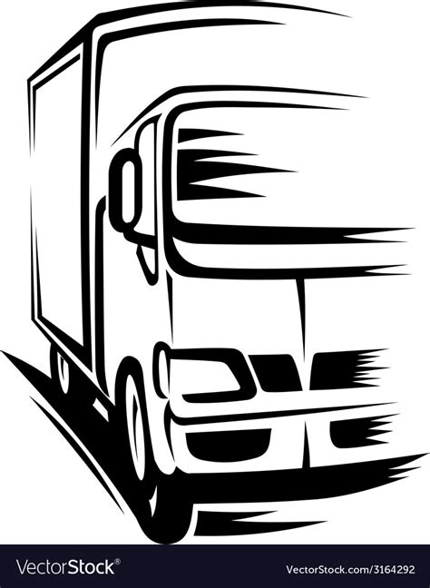 Moving truck Royalty Free Vector Image - VectorStock