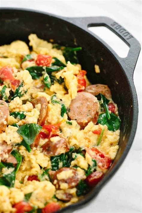 Breakfast Scramble Recipe with Italian Sausage - Jessica Gavin