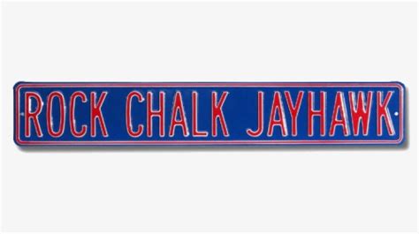 Rock Chalk Jayhawk Street Sign - Rock Chalk, Jayhawk, HD Png Download ...