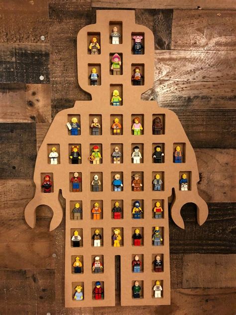 Display Case for lego Minifigures Wall Cabinet Shadow Box holds 44 ...