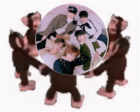 Txt Circle Monkey Circle GIF - Txt Circle Monkey Circle Prayer Circle ...