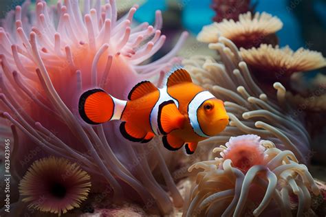 clownfish on coral reef Stock Photo | Adobe Stock