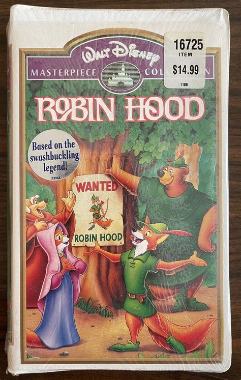 Robin Hood (1991 VHS) Walt Disney Masterpiece Collection, Brand New In ...