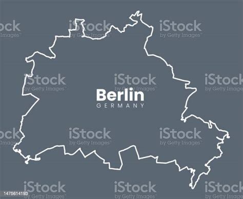 Berlin The Capital Of Germany City Map Stock Illustration - Download ...