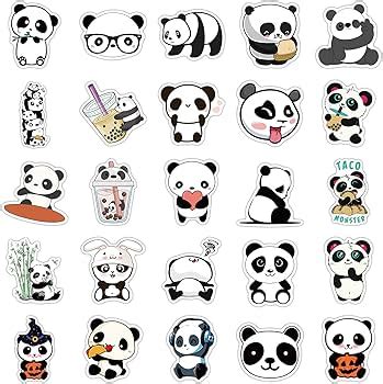 Adorable cute stickers panda collection of stickers featuring cute pandas