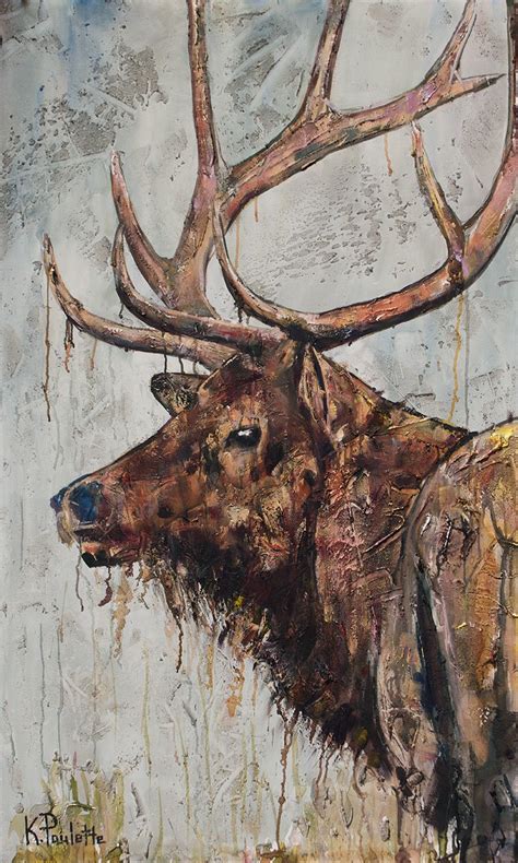 Elk painting - Kent Paulette