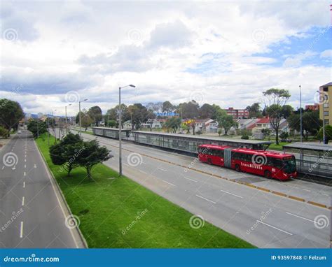 Transmilenio on Bogota, Colombia. , a Bus Rapid Transit System ...