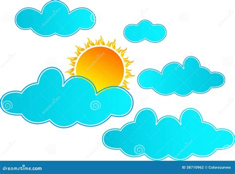 Sun Rising In Clouds Stock Photography - Image: 38710962