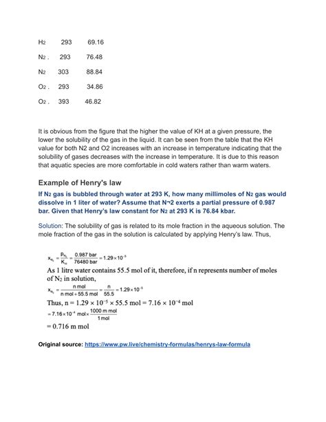 PPT - HENRY'S LAW FORMULA PowerPoint Presentation, free download - ID ...