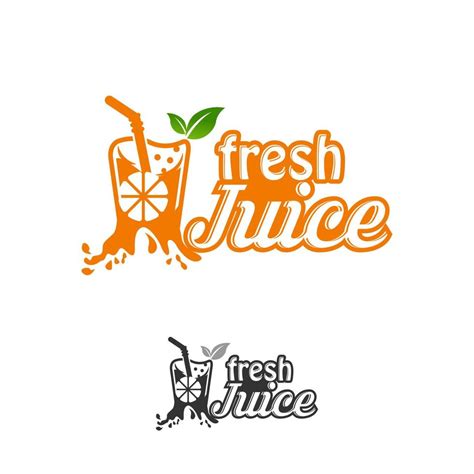 Fruit juice logo. Fresh drink logo. Vector illustration, Fresh Juice ...