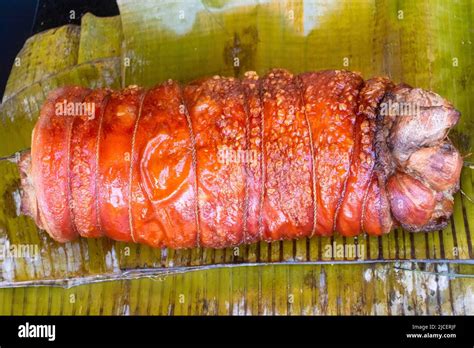 Lechon belly at a restaurant in Cebu, Philippines Stock Photo - Alamy