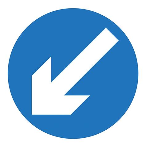 Keep Left Arrow | Traffic and Parking Signs | Reflective Traffic Signs ...