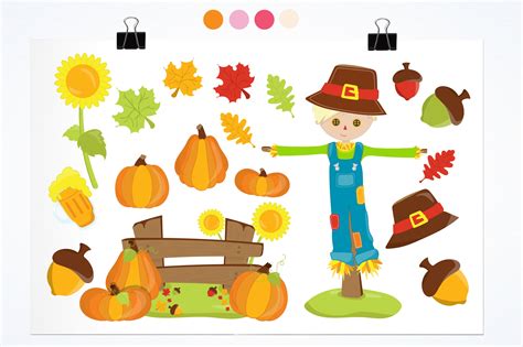 Fall Harvest Clipart Graphic by Prettygrafik · Creative Fabrica