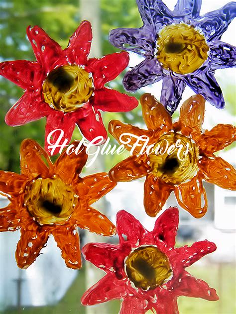 Hot Glue Flowers | Our Kid Things | Holiday crafts for kids, Craft ...