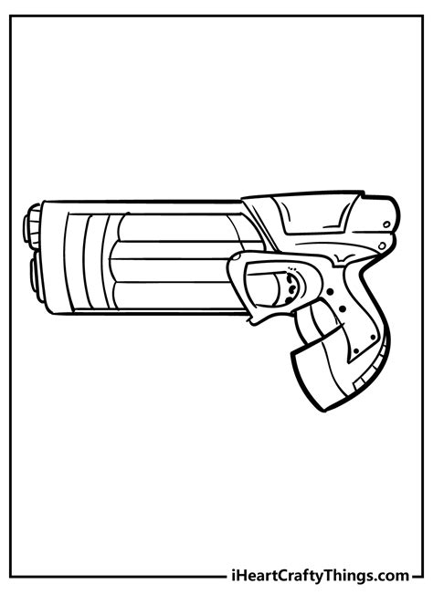 Coloring Pages Nerf Gun