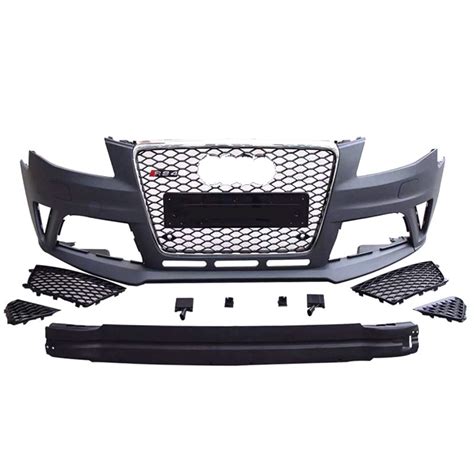 RS4 style front bumper kit with grilles for 2008-2012 Audi A4/S4 B8 ...