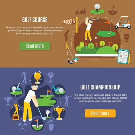 Golf banner set 1992276 Vector Art at Vecteezy