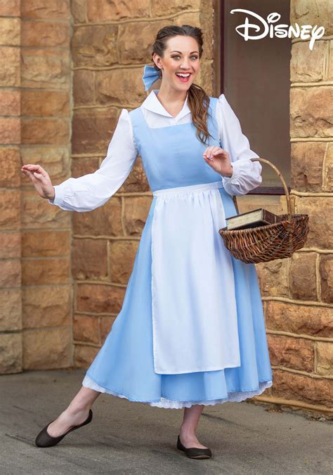 Adult Beauty And The Beast Belle Blue Costume Dress ...