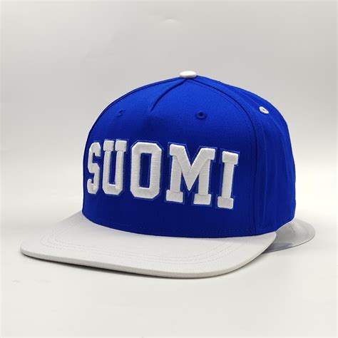 Good Quality 100% Cotton Snapback Cap Six Panel Sports Golf Hat Blue ...